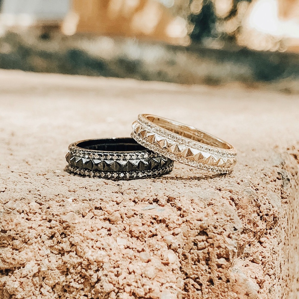 Shashi Rocker Pave Ring - Picture 2 of 4